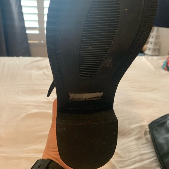 Sam Edelman Black Leather Zipper High Boots - Picture 12 of 16